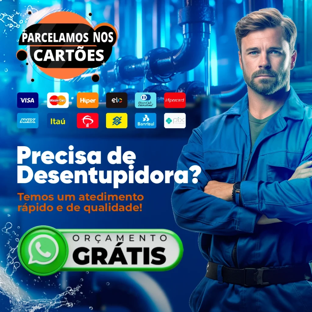 Banner Desentupidora Urgente em SP